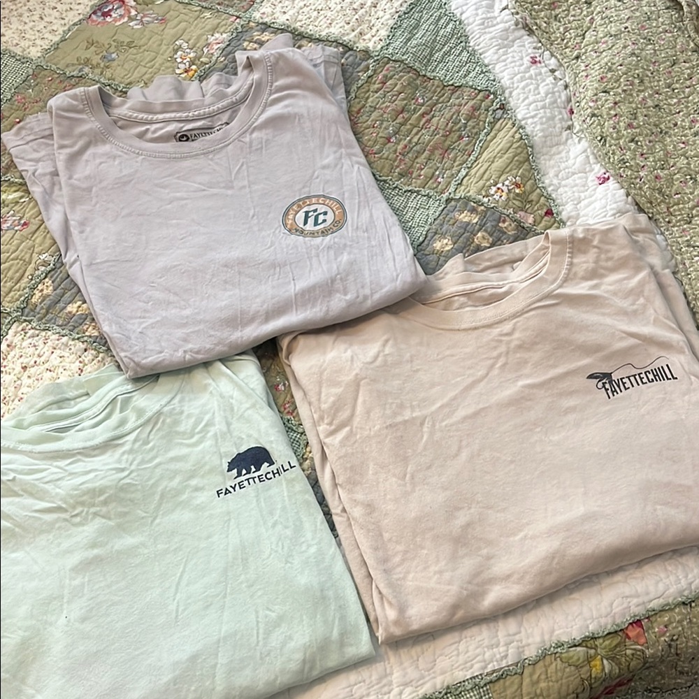 Fayettechill Long Sleeve T-Shirts in Neutral Tones